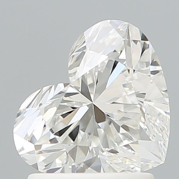 1.55 Carat Heart Shaped, Ideal Cut, E Color, VVS2 Clarity, IGI Certified Lab Grown Diamond