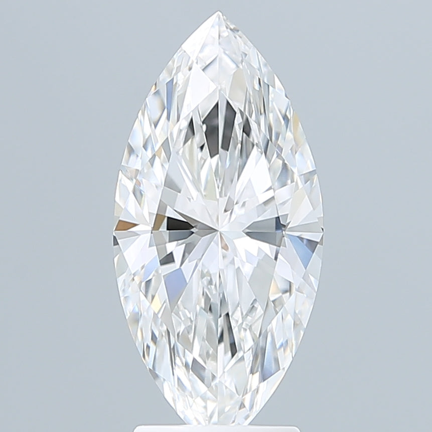 3.07 Carat Marquise Shaped, Ideal Cut, E Color, VVS2 Clarity, IGI Certified Lab Grown Diamond