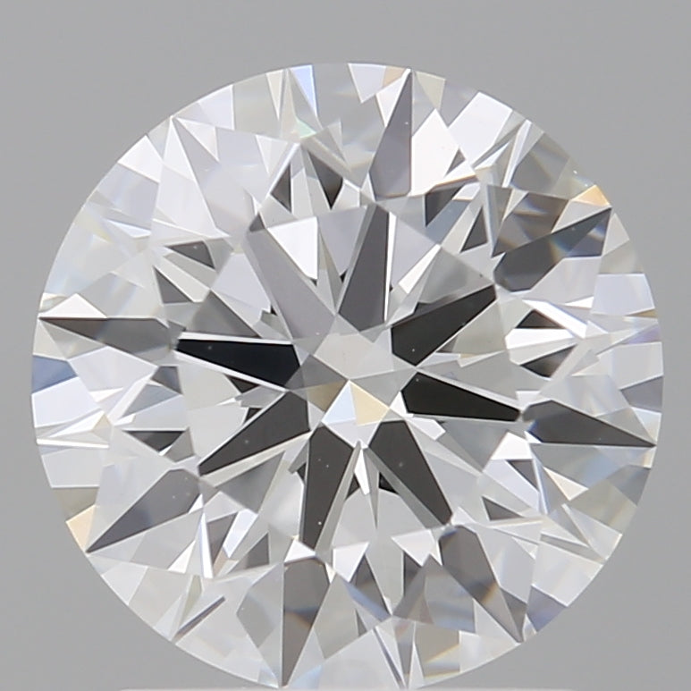 2.10 Carat Round Shaped, Ideal Cut, E Color, VVS2 Clarity, IGI Certified Lab Grown Diamond