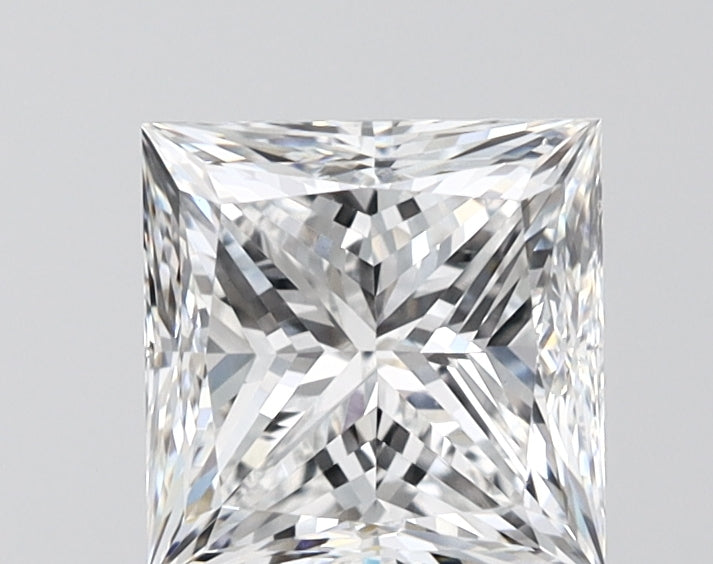 2.00 Carat Princess Shaped, Excellent Cut, D Color, VS1 Clarity, IGI Certified Lab Grown Diamond