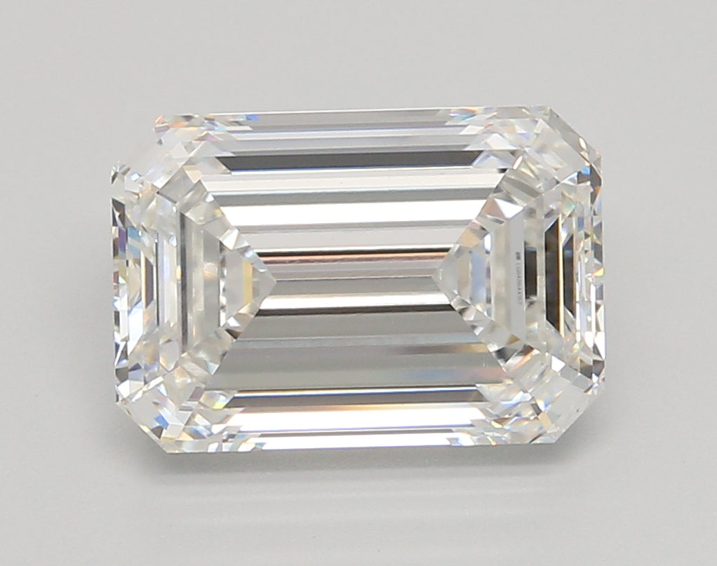 5.03 Carat Emerald Shaped, Ideal Cut, E Color, VVS2 Clarity, IGI Certified Lab Grown Diamond