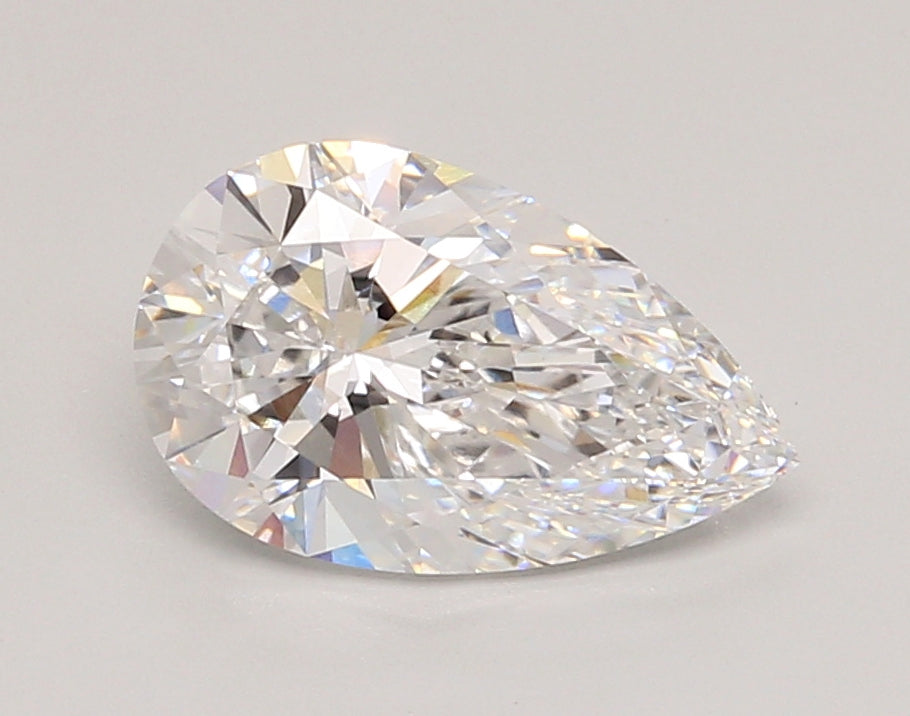 2.04 Carat Pear Shaped, Ideal Cut, D Color, VVS2 Clarity, IGI Certified Lab Grown Diamond