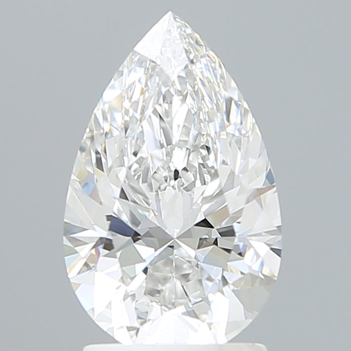 2.08 Carat Pear Shaped, Excellent Cut, E Color, VS1 Clarity, IGI Certified Lab Grown Diamond