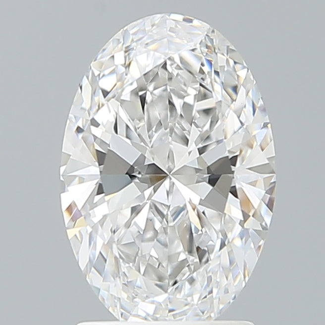 2.05 Carat Oval Shaped, Ideal Cut, D Color, VVS2 Clarity, IGI Certified Lab Grown Diamond