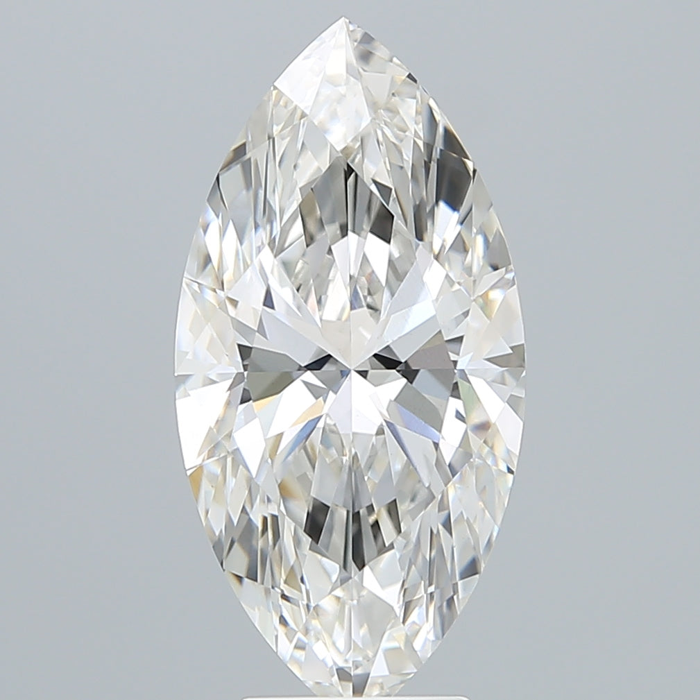5.20 Carat Marquise Shaped, Ideal Cut, F Color, VVS2 Clarity, IGI Certified Lab Grown Diamond