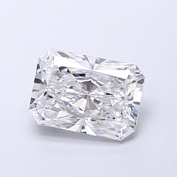 1.11 Carat Radiant Shaped, Very Good Cut, D Color, VVS2 Clarity, IGI Certified Lab Grown Diamond