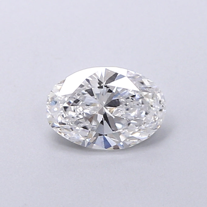 0.55 Carat Oval Shaped, Very Good Cut, D Color, VVS2 Clarity, IGI Certified Lab Grown Diamond