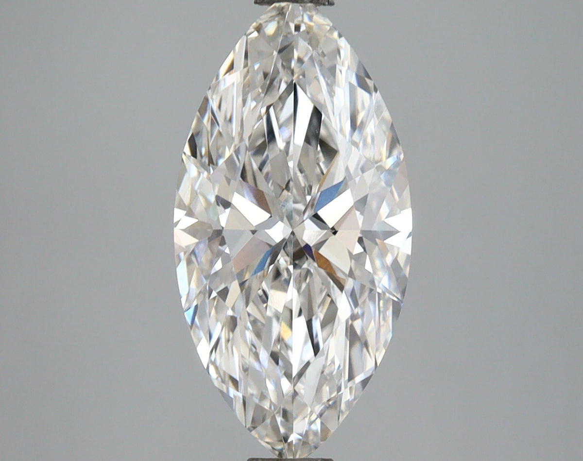 3.04 Carat Marquise Shaped, Ideal Cut, E Color, VVS2 Clarity, IGI Certified Lab Grown Diamond