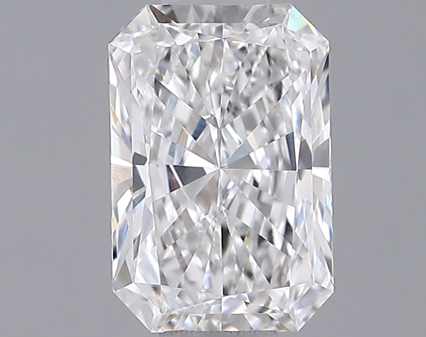 0.99 Carat Radiant Shaped, Ideal Cut, E Color, VVS2 Clarity, IGI Certified Lab Grown Diamond