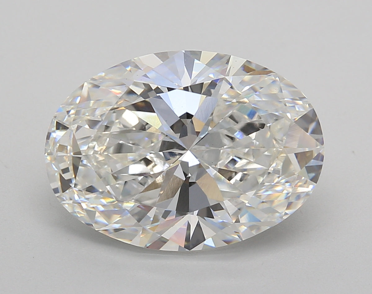 6.01 Carat Oval Shaped, Excellent Cut, F Color, VS1 Clarity, IGI Certified Lab Grown Diamond
