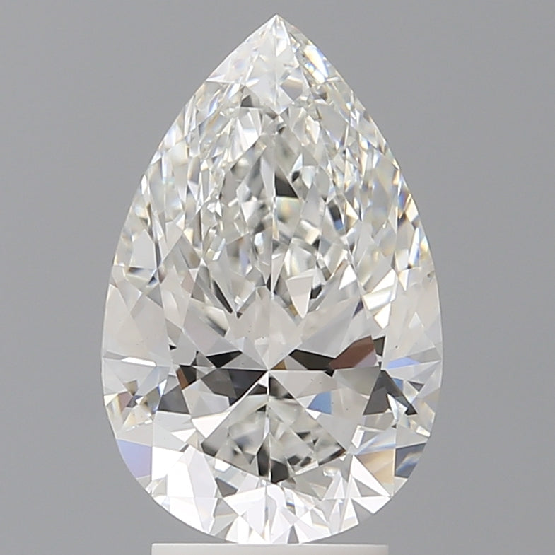 3.58 Carat Pear Shaped, Ideal Cut, F Color, VS1 Clarity, IGI Certified Lab Grown Diamond