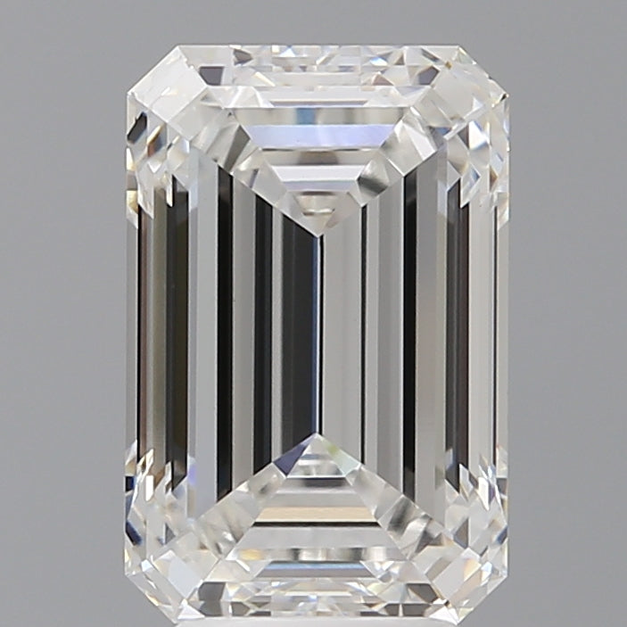 4.59 Carat Emerald Shaped, Ideal Cut, E Color, VVS2 Clarity, IGI Certified Lab Grown Diamond