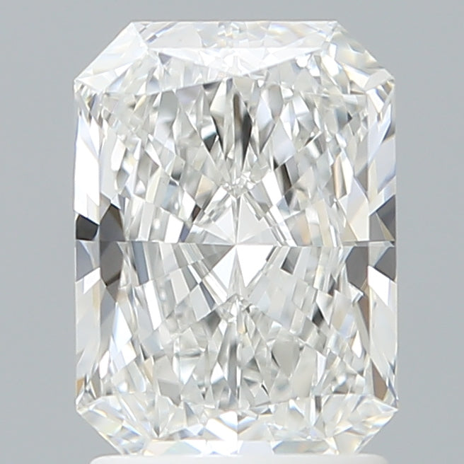 1.80 Carat Radiant Shaped, Excellent Cut, E Color, VVS2 Clarity, IGI Certified Lab Grown Diamond