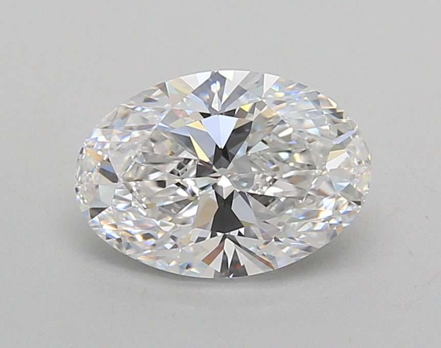 1.50 Carat Oval Shaped, Excellent Cut, D Color, VVS2 Clarity, IGI Certified Lab Grown Diamond