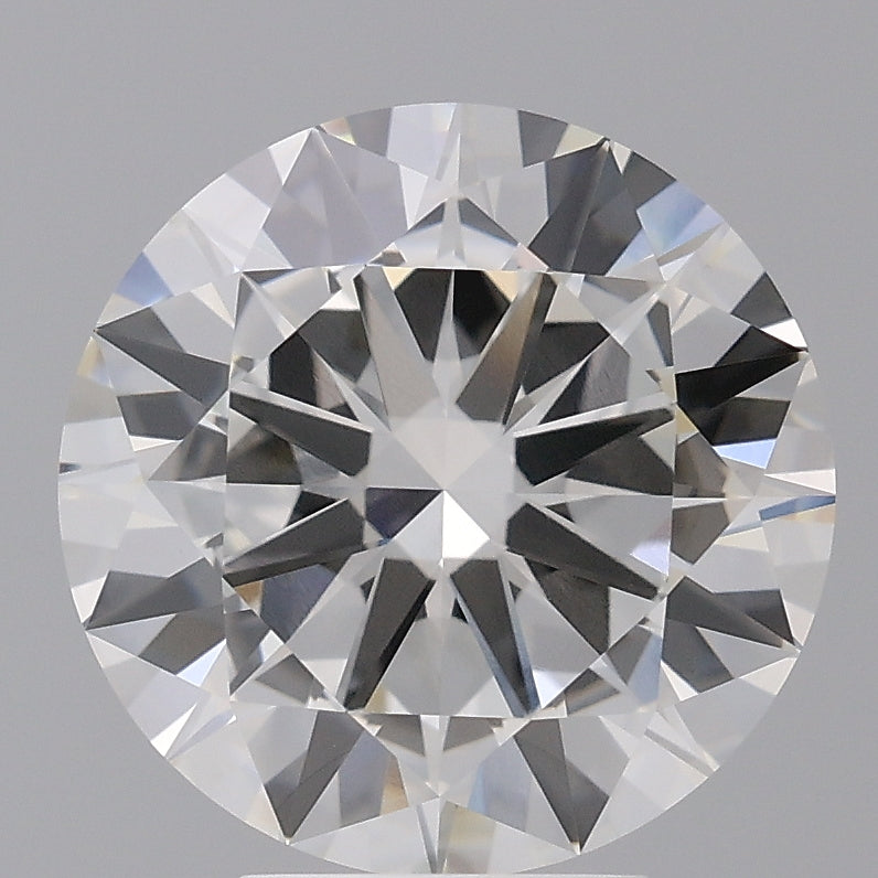 5.04 Carat Round Shaped, Excellent Cut, F Color, VVS2 Clarity, IGI Certified Lab Grown Diamond