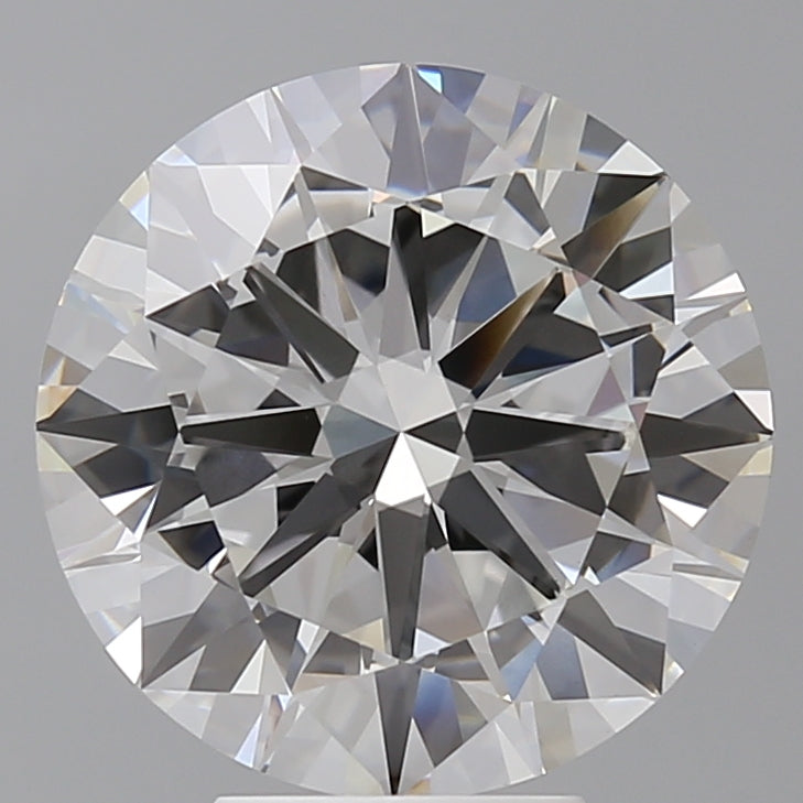 6.05 Carat Round Shaped, Excellent Cut, F Color, VVS2 Clarity, IGI Certified Lab Grown Diamond