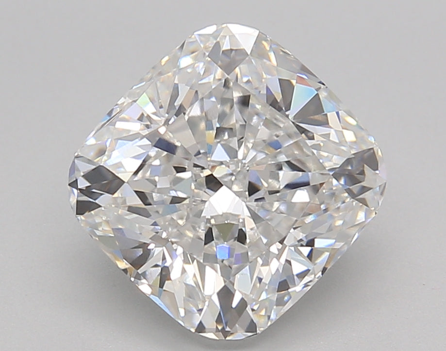 3.34 Carat Cushion Shaped, Ideal Cut, D Color, VVS2 Clarity, IGI Certified Lab Grown Diamond