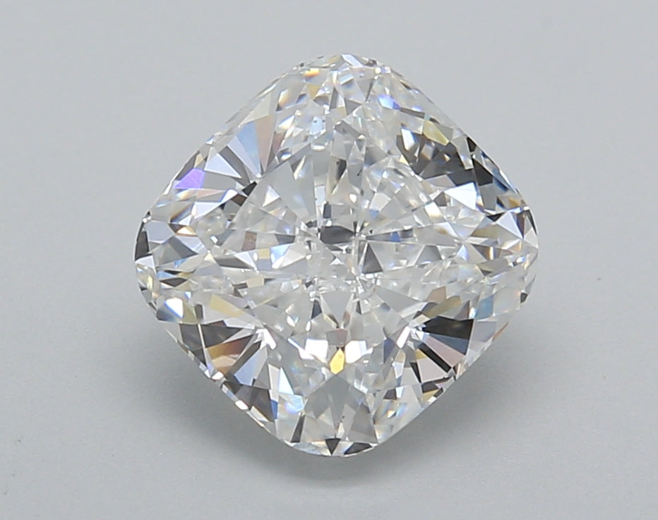 2.52 Carat Cushion Shaped, Excellent Cut, D Color, VS1 Clarity, IGI Certified Lab Grown Diamond
