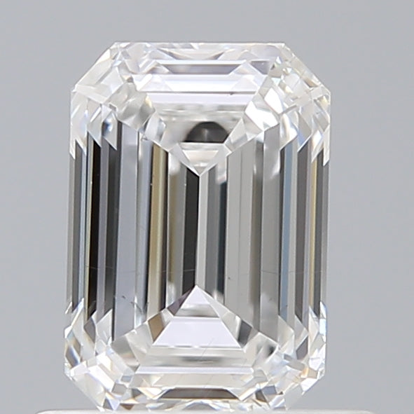 0.90 Carat Emerald Shaped, Ideal Cut, E Color, VS2 Clarity, IGI Certified Lab Grown Diamond