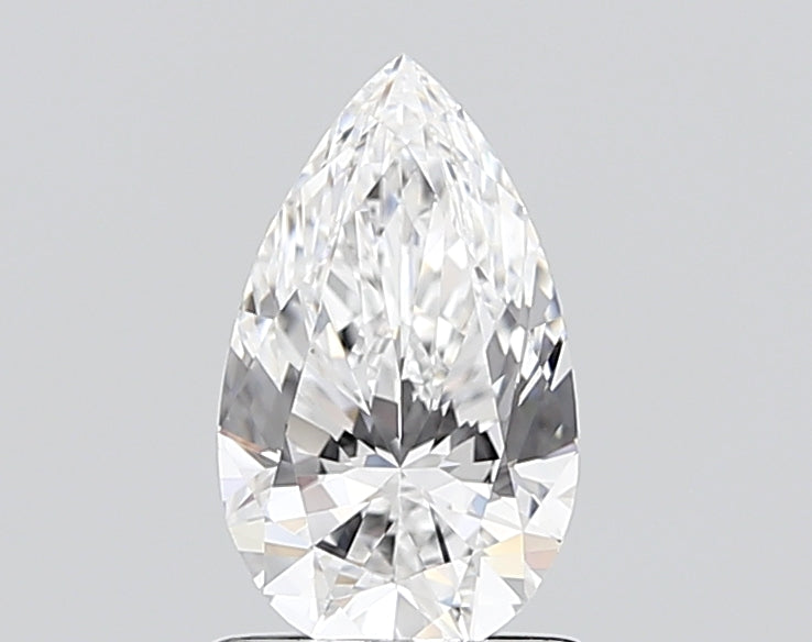 1.58 Carat Pear Shaped, Ideal Cut, D Color, VVS2 Clarity, IGI Certified Lab Grown Diamond
