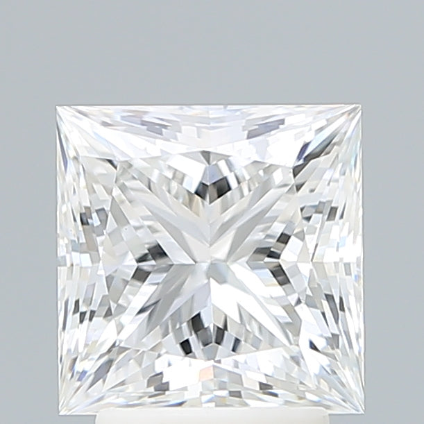 3.10 Carat Princess Shaped, Ideal Cut, E Color, VVS2 Clarity, IGI Certified Lab Grown Diamond