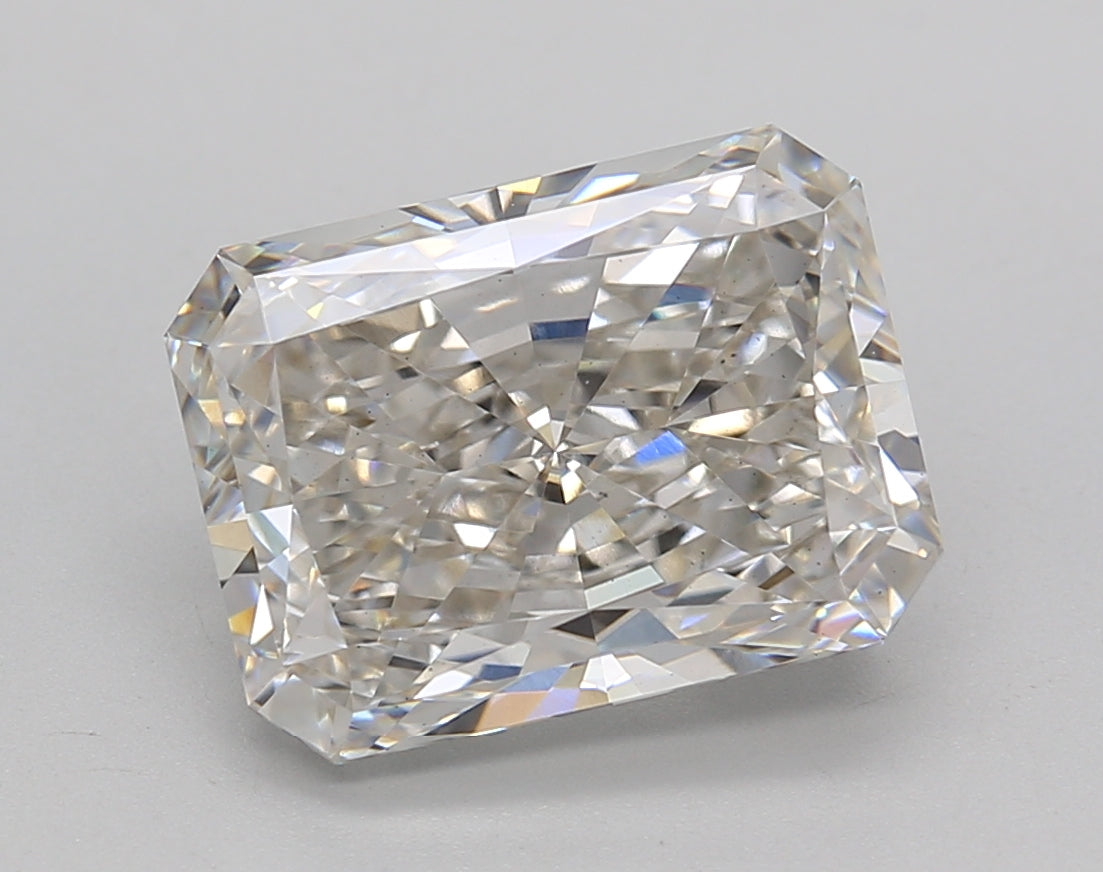 4.24 Carat Radiant Shaped, Ideal Cut, H Color, VS1 Clarity, IGI Certified Lab Grown Diamond