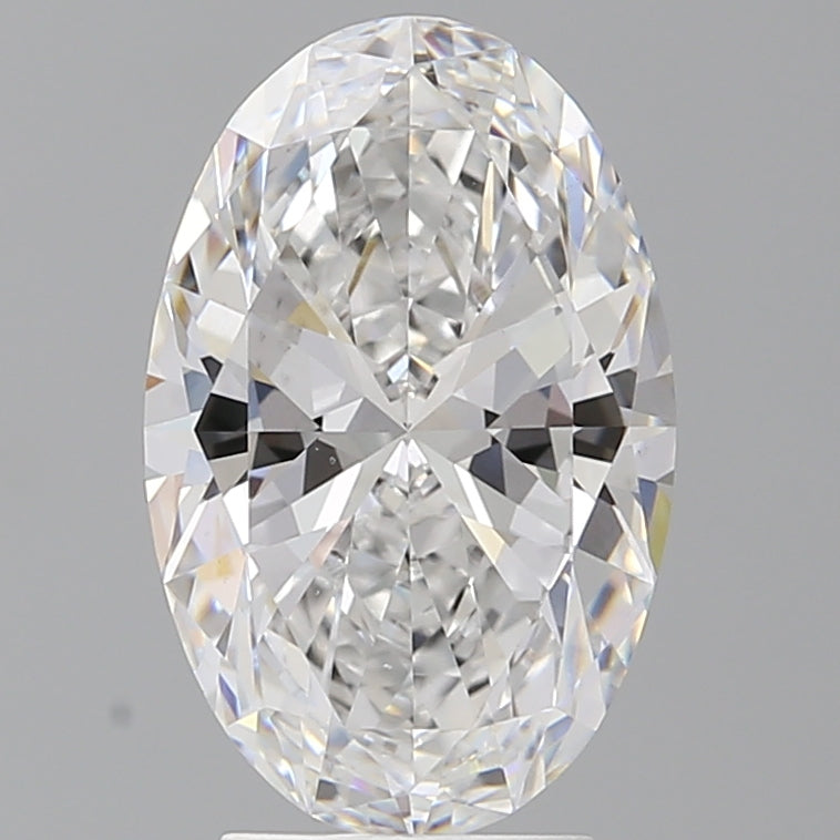 3.55 Carat Oval Shaped, Ideal Cut, D Color, VS1 Clarity, IGI Certified Lab Grown Diamond