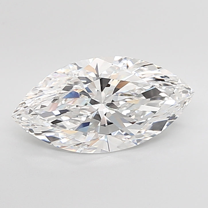 5.04 Carat Marquise Shaped, Ideal Cut, E Color, VVS2 Clarity, IGI Certified Lab Grown Diamond