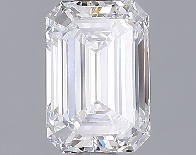 1.28 Carat Emerald Shaped, Ideal Cut, D Color, VS1 Clarity, IGI Certified Lab Grown Diamond