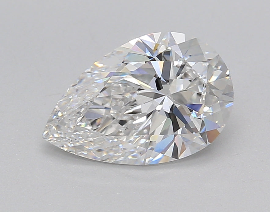 1.51 Carat Pear Shaped, Excellent Cut, D Color, VS1 Clarity, IGI Certified Lab Grown Diamond