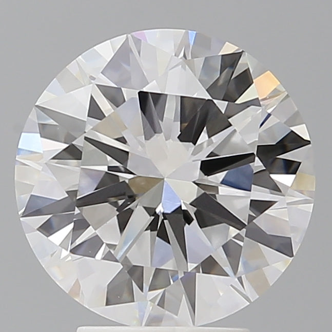 4.02 Carat Round Shaped, Excellent Cut, E Color, VVS2 Clarity, IGI Certified Lab Grown Diamond