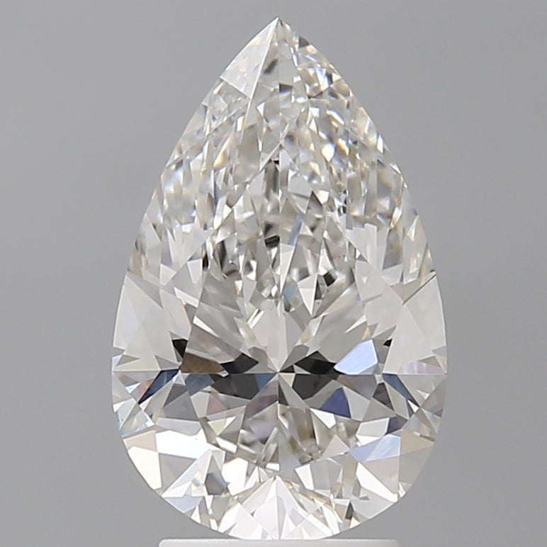 3.50 Carat Pear Shaped, Excellent Cut, F Color, VVS2 Clarity, IGI Certified Lab Grown Diamond