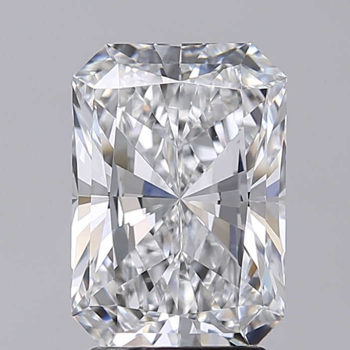 2.69 Carat Radiant Shaped, Excellent Cut, D Color, VVS2 Clarity, IGI Certified Lab Grown Diamond