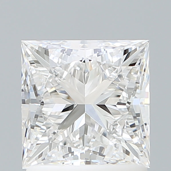 1.56 Carat Princess Shaped, Ideal Cut, E Color, VVS1 Clarity, IGI Certified Lab Grown Diamond