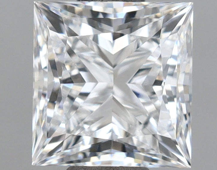 1.00 Carat Princess Shaped, Ideal Cut, D Color, VVS1 Clarity, IGI Certified Lab Grown Diamond