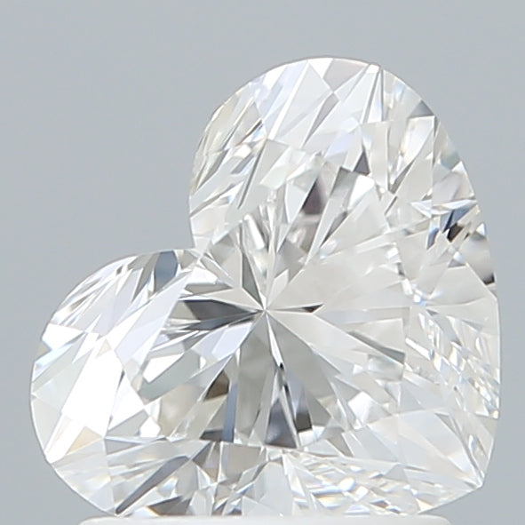 1.60 Carat Heart Shaped, Ideal Cut, D Color, VVS2 Clarity, IGI Certified Lab Grown Diamond