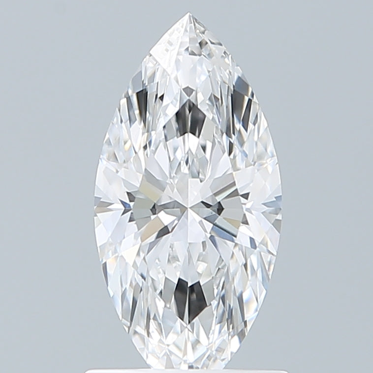 1.10 Carat Marquise Shaped, Ideal Cut, D Color, VVS2 Clarity, IGI Certified Lab Grown Diamond