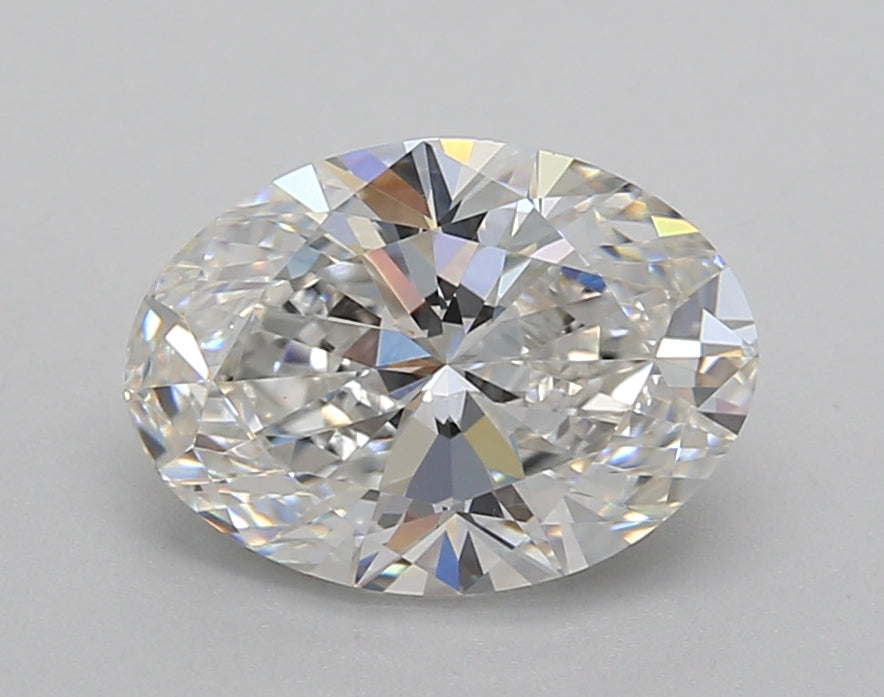 2.02 Carat Oval Shaped, Very Good Cut, D Color, VVS2 Clarity, IGI Certified Lab Grown Diamond