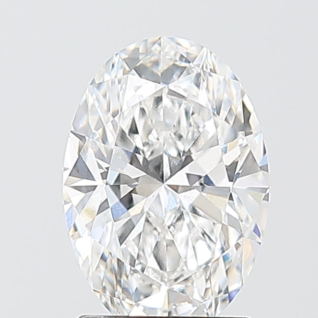 1.52 Carat Oval Shaped, Ideal Cut, D Color, VVS2 Clarity, IGI Certified Lab Grown Diamond