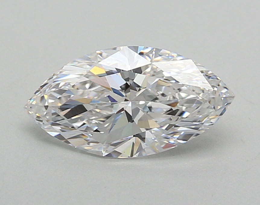 1.28 Carat Marquise Shaped, Very Good Cut, D Color, VS1 Clarity, IGI Certified Lab Grown Diamond