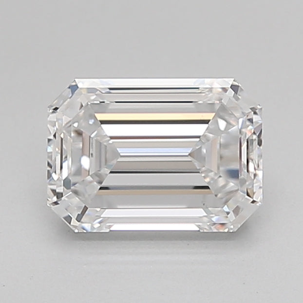 1.55 Carat Emerald Shaped, Ideal Cut, D Color, VS1 Clarity, IGI Certified Lab Grown Diamond