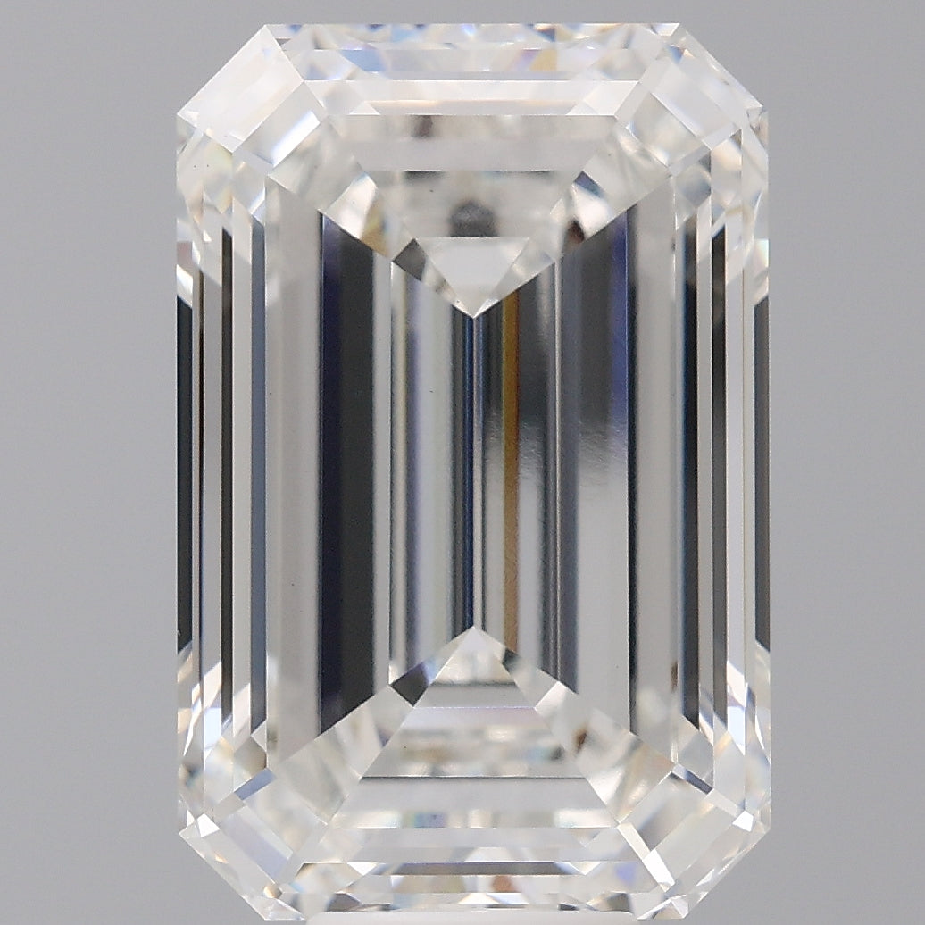 11.58 Carat Emerald Shaped, Ideal Cut, F Color, VS1 Clarity, IGI Certified Lab Grown Diamond