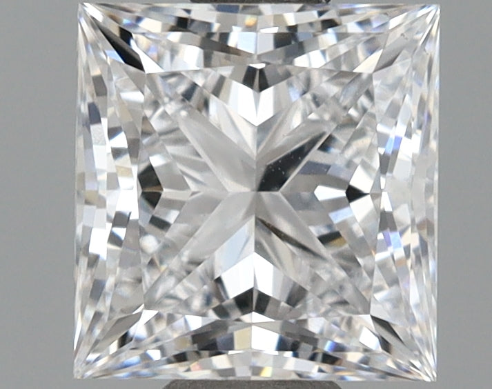1.09 Carat Princess Shaped, Ideal Cut, D Color, VVS1 Clarity, IGI Certified Lab Grown Diamond
