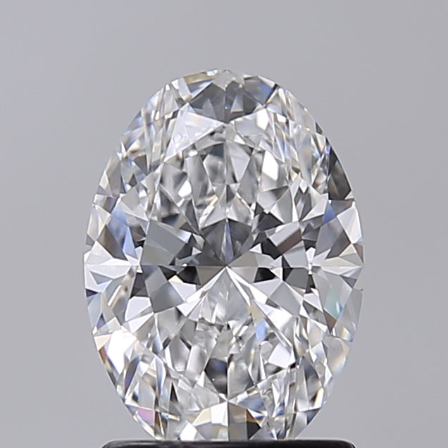 1.50 Carat Oval Shaped, Excellent Cut, D Color, VVS2 Clarity, IGI Certified Lab Grown Diamond