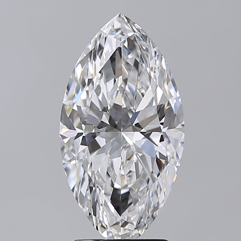 3.02 Carat Marquise Shaped, Very Good Cut, E Color, VVS2 Clarity, IGI Certified Lab Grown Diamond