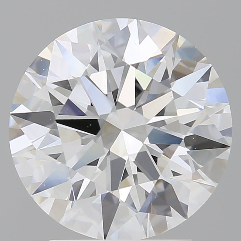 3.04 Carat Round Shaped, Ideal Cut, F Color, VVS2 Clarity, IGI Certified Lab Grown Diamond