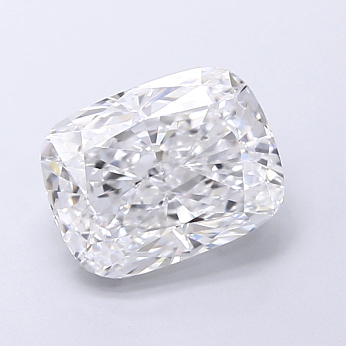 2.06 Carat Cushion Shaped, Very Good Cut, D Color, VVS1 Clarity, IGI Certified Lab Grown Diamond