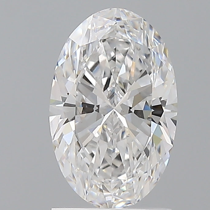 1.60 Carat Oval Shaped, Ideal Cut, D Color, VS1 Clarity, IGI Certified Lab Grown Diamond