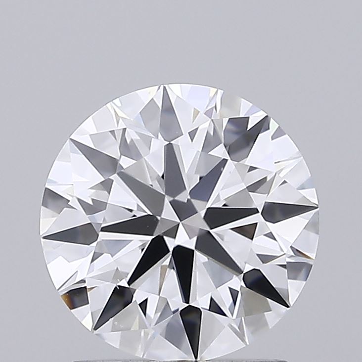 1.57 Carat Round Shaped, Ideal Cut, D Color, VS1 Clarity, IGI Certified Lab Grown Diamond