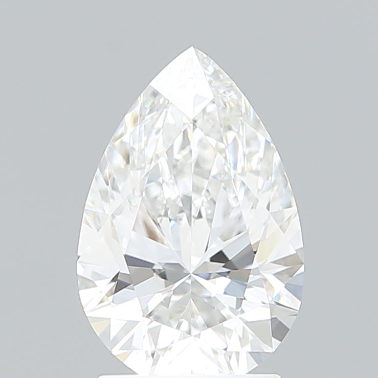 2.10 Carat Pear Shaped, Ideal Cut, E Color, VVS2 Clarity, IGI Certified Lab Grown Diamond